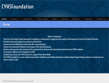 Tablet Screenshot of cvhsfoundation.com